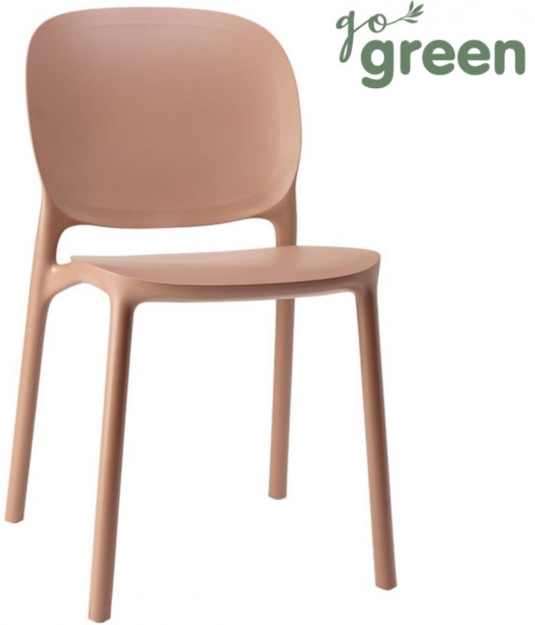 Стул пластиковый Scab Design Hug Go Green карамельный