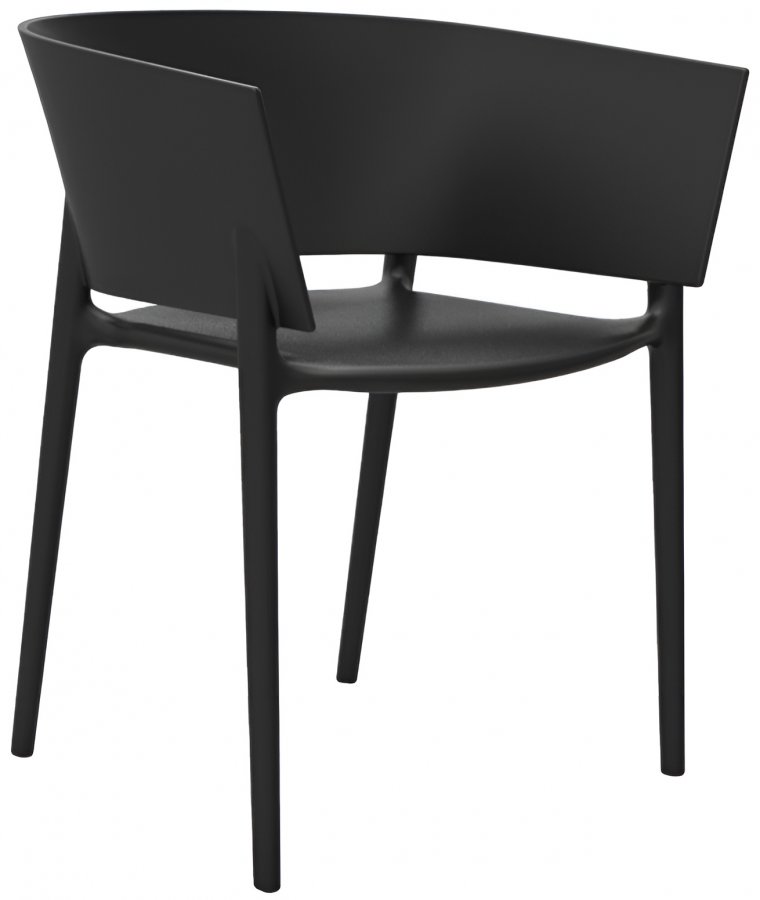 Кресло пластиковое Vondom Africa Basic черный
