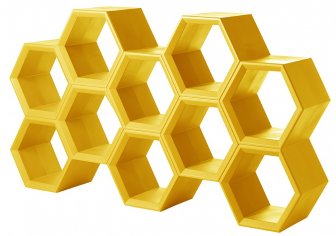 Стеллаж пластиковый книжный Hexa Pop