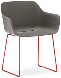 Кресло пластиковое на полозьях Babila XL RG