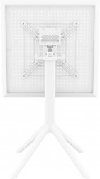 Стол пластиковый складной Sky Folding Table 60, белый, 600х600х740 мм