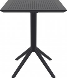 Стол пластиковый складной Sky Folding Table 60, черный, 600х600х740 мм