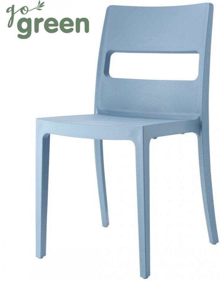 Стул пластиковый Scab Design Sai Go Green голубой
