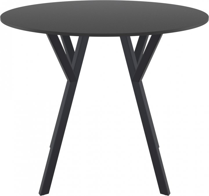 Стол пластиковый Max Table Ø90, черный, Ø900х740 мм