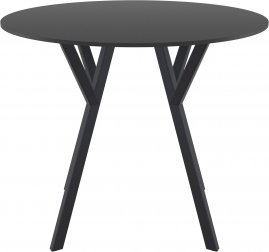 Стол пластиковый Max Table Ø90, черный, Ø900х740 мм