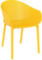 Кресло пластиковое Siesta Contract Sky желтый