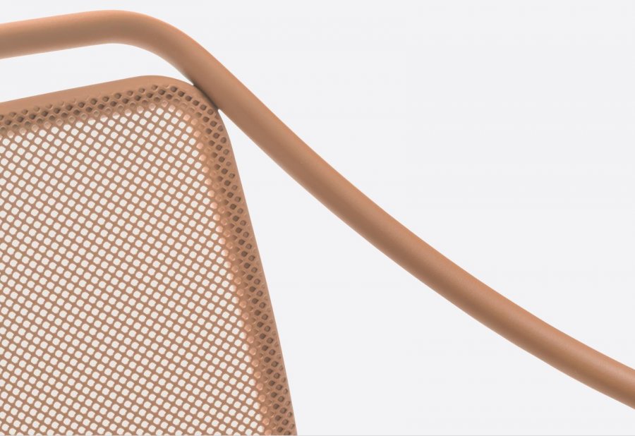 Кресло металлическое Philia Mesh розовый