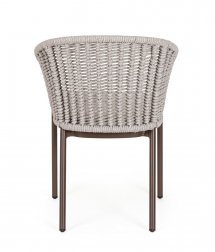 Кресло плетеное с подушкой Garden Relax Salines шоколадный