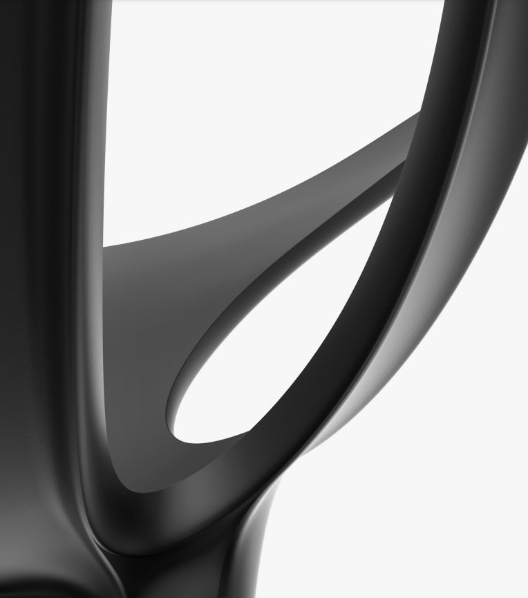 Стул пластиковый Vondom Love Revolution темно-серый Manta