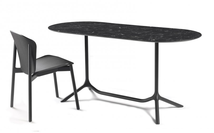 Столешница овальная Compact Laminate для подстолья Tripe Double