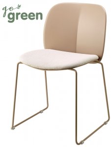 Mentha Go Green Стул пластиковый на полозьях с подушкой