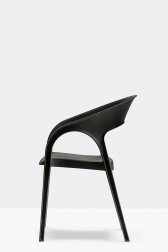 Кресло пластиковое PEDRALI Gossip черный