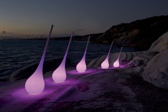 Ваза пластиковая светящаяся Ampoule XL RGBW IN/OUT