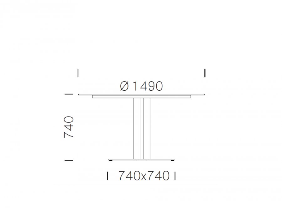 Стол ламинированный Inox Table