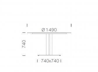 Стол ламинированный Inox Table