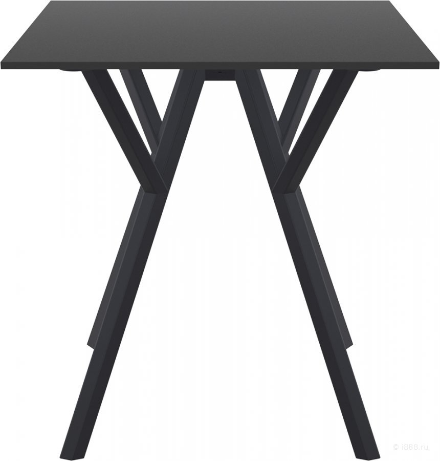 Стол пластиковый Max Table 70, черный, 700х700х740 мм