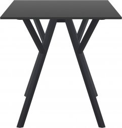 Стол пластиковый Max Table 70, черный, 700х700х740 мм