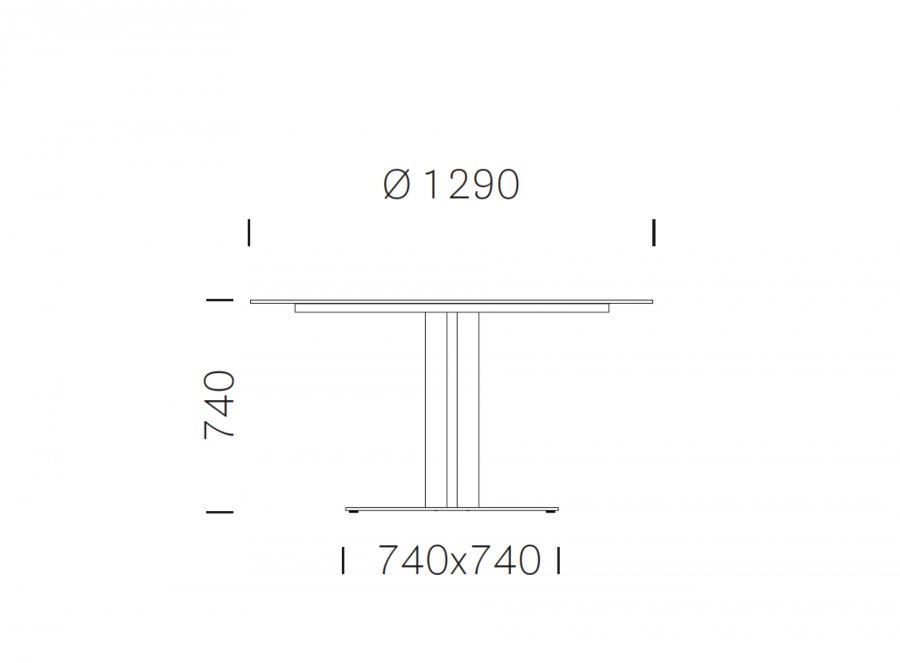Стол ламинированный Inox Table