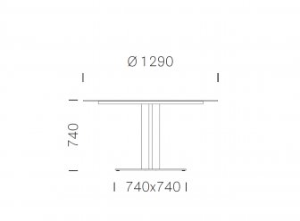 Стол ламинированный Inox Table