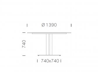 Стол ламинированный Inox Table
