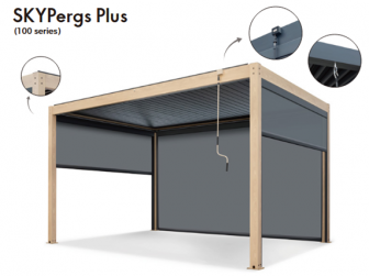 Пергола металлическая 3х4 м SKYPergs Plus