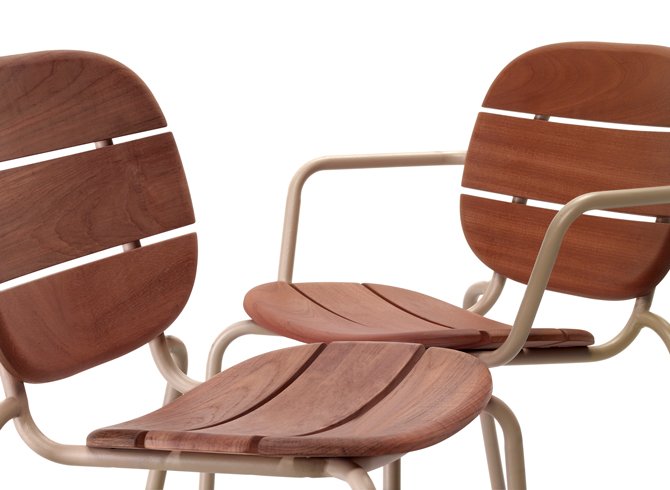 Стул деревянный Scab Design Si-Si Wood тортора, красное дерево
