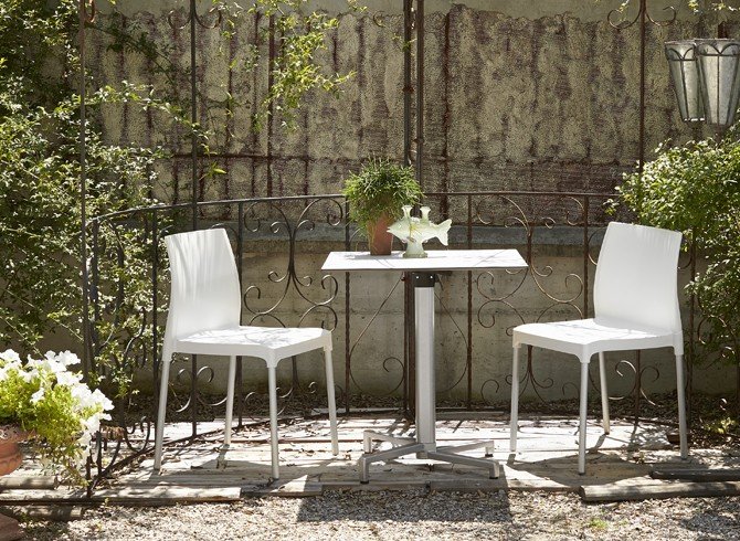 Стул пластиковый Scab Design Chloe Chair Mon Amour лен