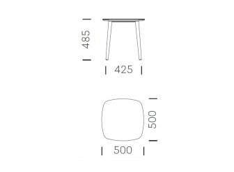 Столик журнальный Malmo Marble