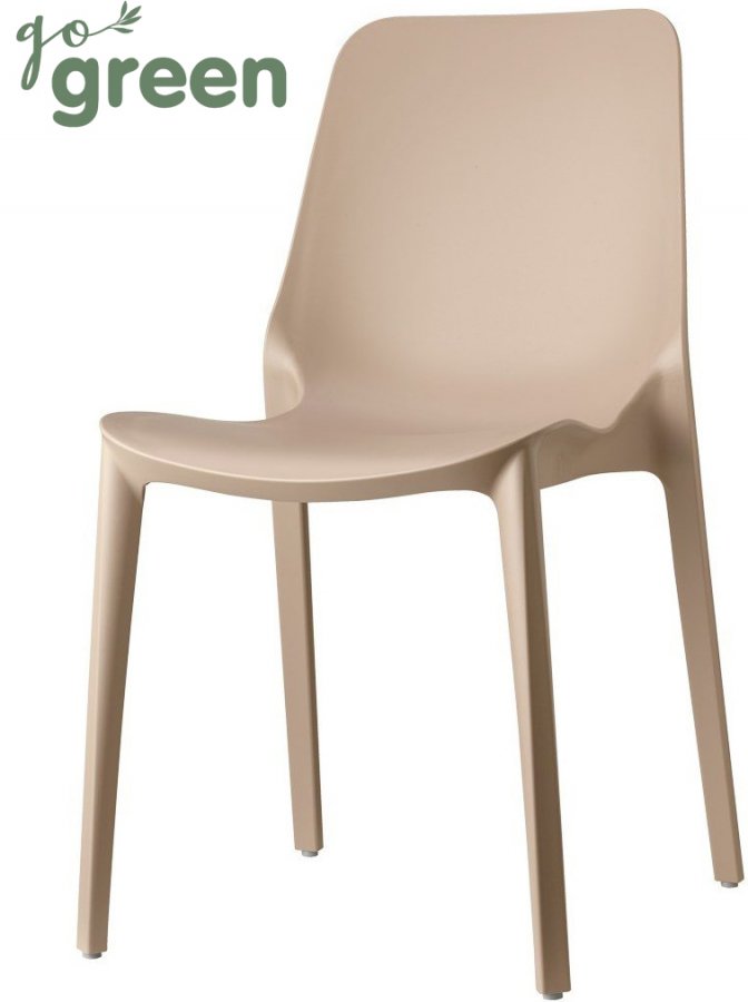 Стул пластиковый Scab Design Ginevra Go Green тортора