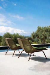 Кресло лаунж плетеное Laze 002