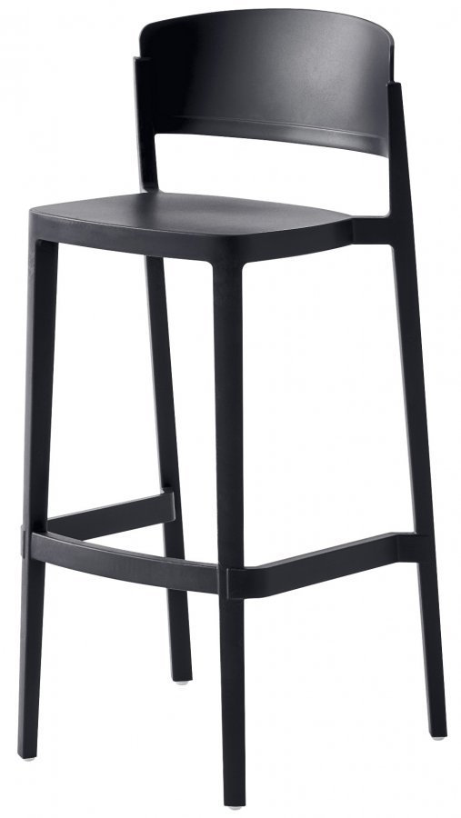 Стул пластиковый барный Gaber Abuela Stool 77 черный