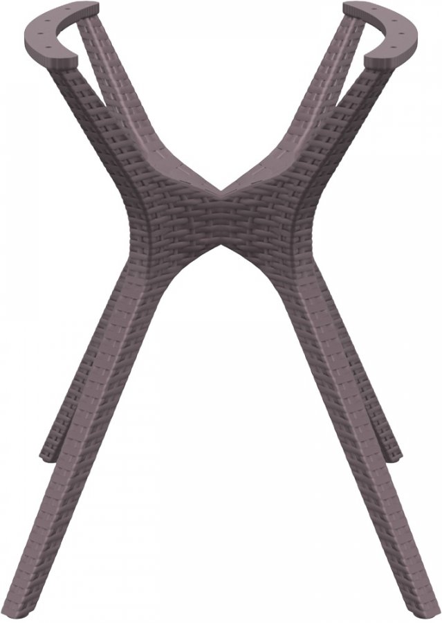 Подстолье пластиковое плетеное Ibiza Legs Small