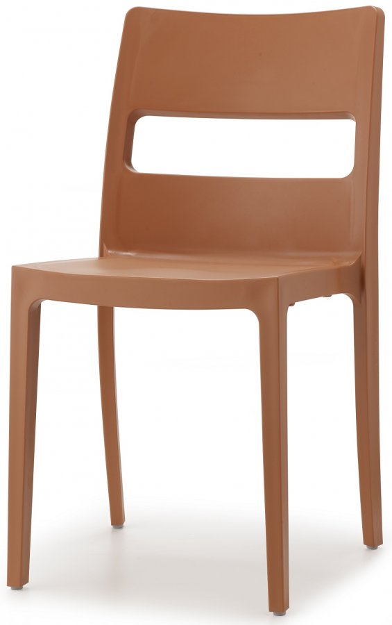 Стул пластиковый Scab Design Sai терракотовый