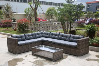 Комплект плетеной мебели AFM-305B Brown/Grey