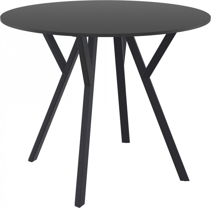 Стол пластиковый Max Table Ø90, черный, Ø900х740 мм
