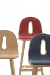 Стул барный с обивкой Chairs & More Gotham Woody SG-80-I