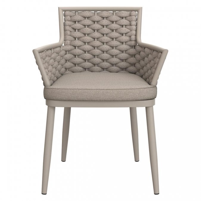 Кресло плетеное с подушкой Leon