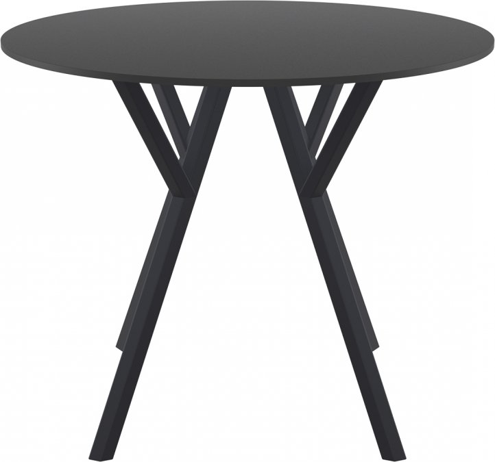 Стол пластиковый Max Table Ø90, черный, Ø900х740 мм