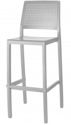 Стул барный пластиковый Scab Design Emi светло-серый