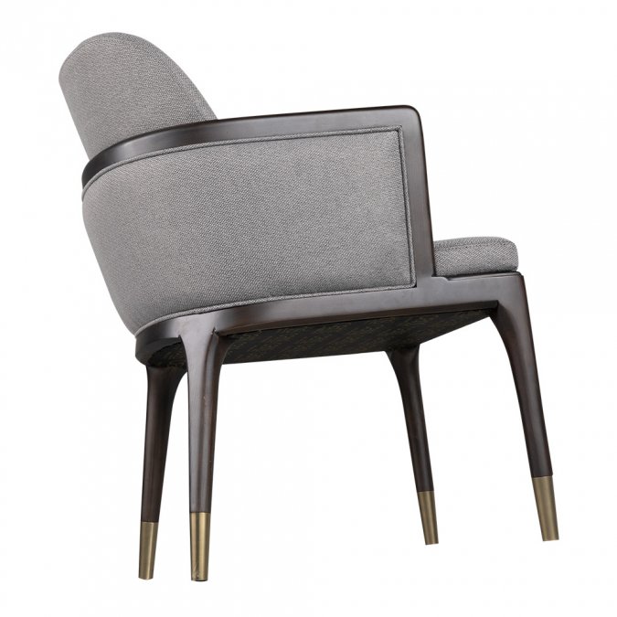 Кресло деревянное с обивкой Elegance