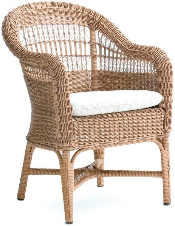 Кресло плетеное с подушкой Alga Armchair