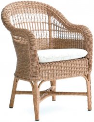 Кресло плетеное с подушкой Alga Armchair