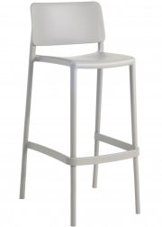 Стул пластиковый барный PAPATYA Joy-S Bar 75 светло-серый