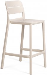 Стул пластиковый полубарный Cassia Stool Mini бежевый
