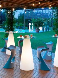 Стол пластиковый барный светящийся Peak Lighting