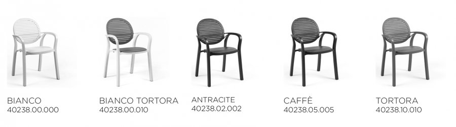 Кресло пластиковое Nardi Gardenia кофе