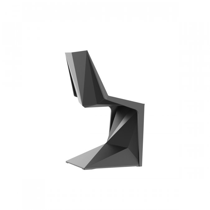 Стул пластиковый Vondom Voxel Basic черный