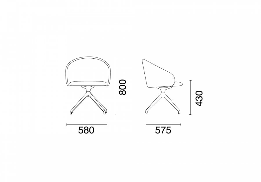 Кресло офисное вращающееся Glera-K Swivel