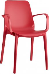 Кресло пластиковое Scab Design Ginevra красный