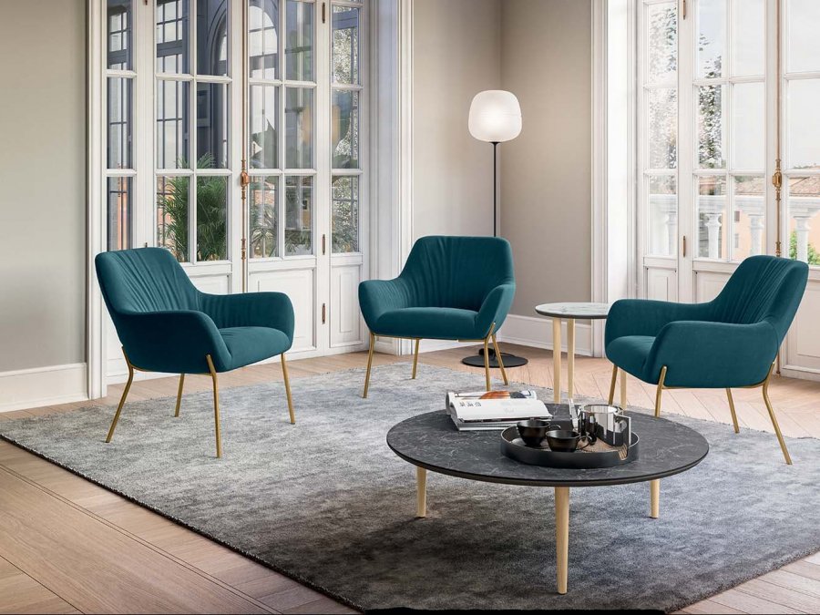 Кресло лаунж с обивкой City Deco Lounge